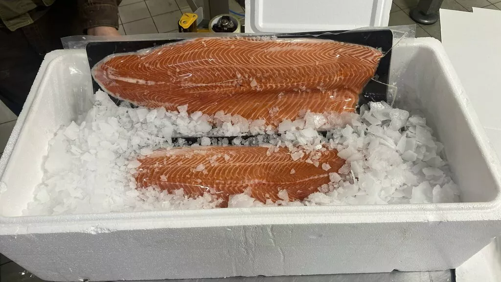 фотография продукта Охлажденное филе лосося форели 