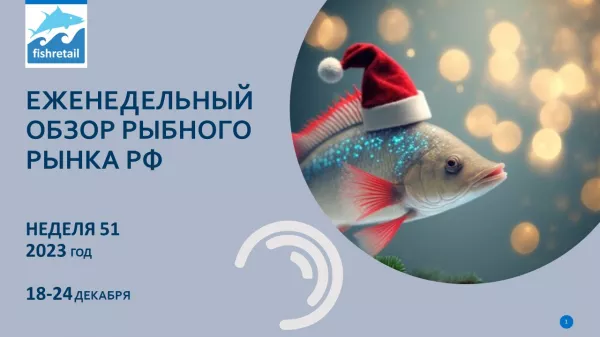 Еженедельный обзор рынка рыбы от Fishretail.ru: 51 неделя 2023 года