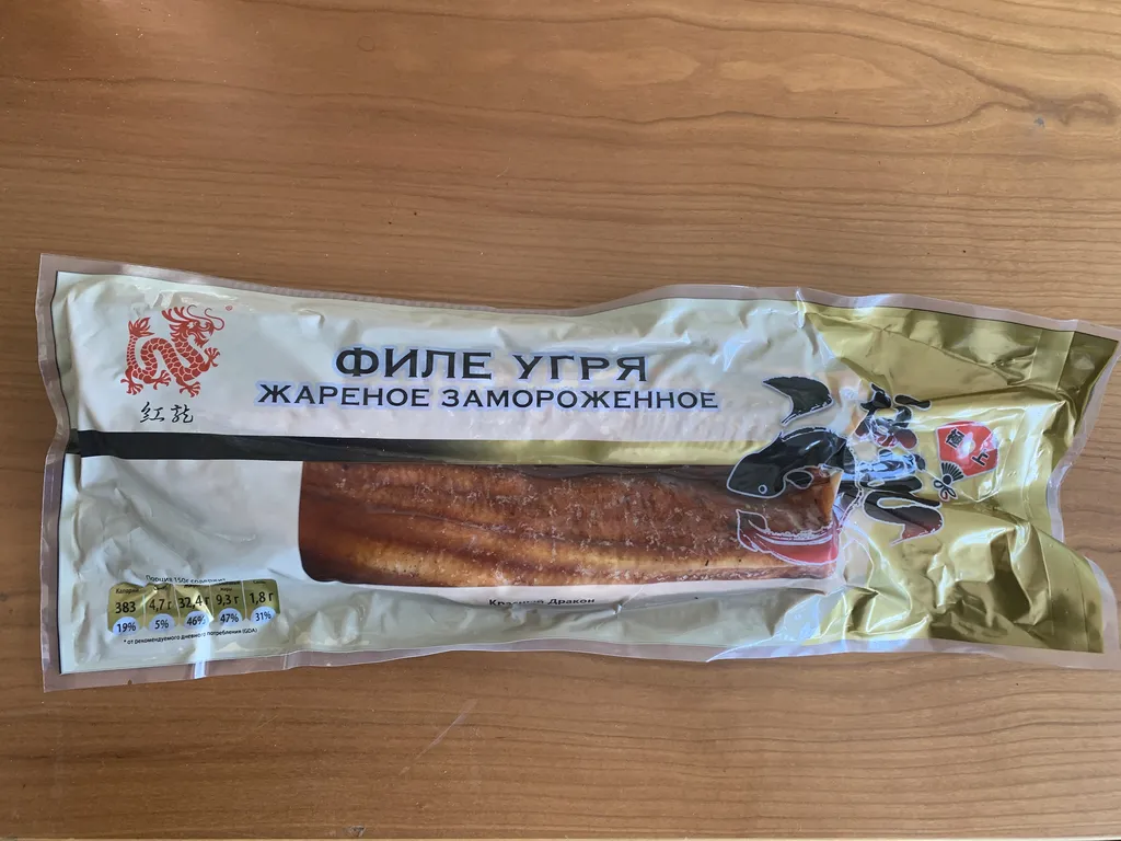 фотография продукта Угорь жареный мороженный в соусе "унаги"