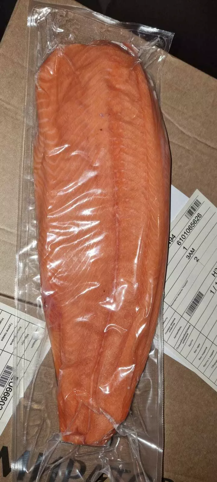 фотография продукта Филе лосось на коже с/м в/у  