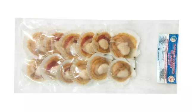 фотография продукта Гребешок морской на створке морож. вес
