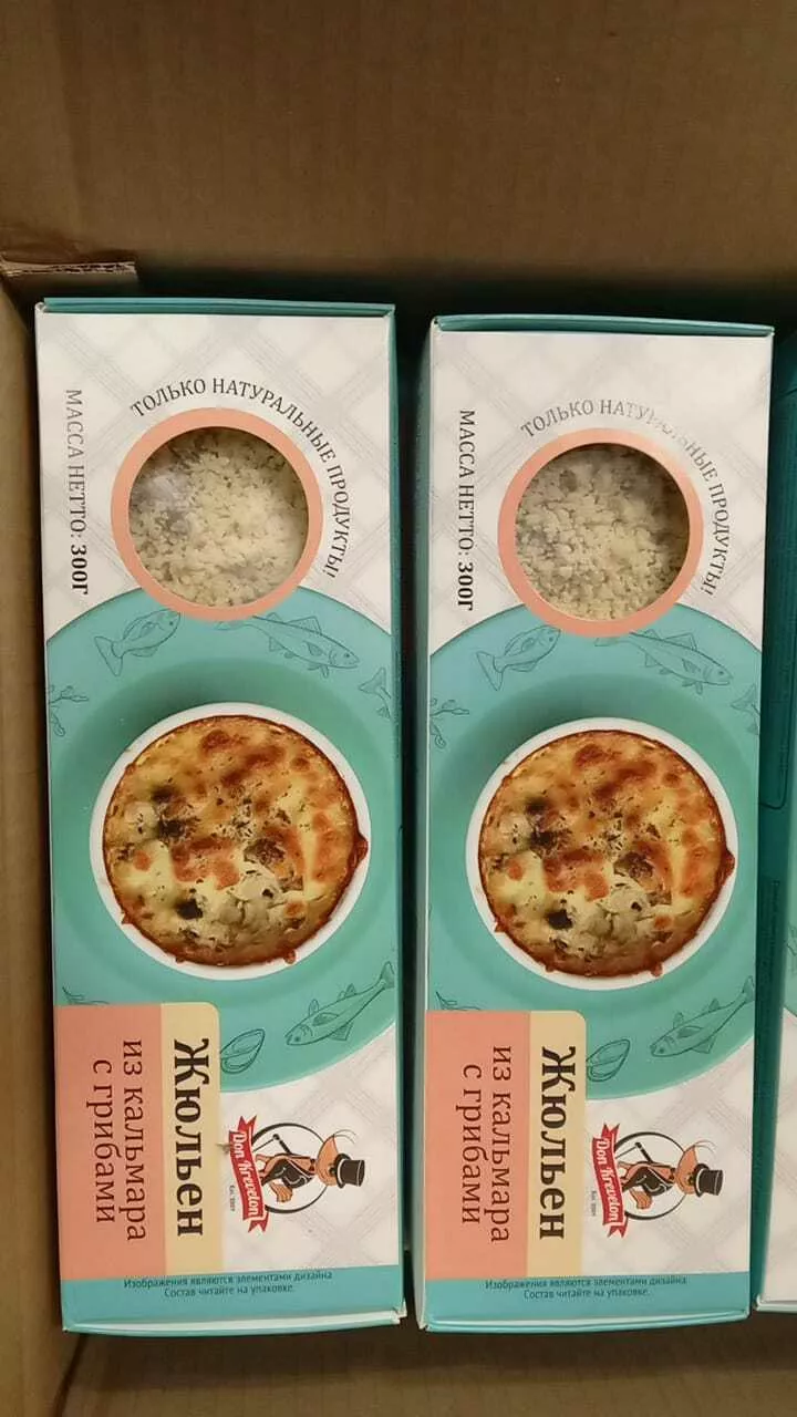 фотография продукта Жюльен из кальмара с грибами