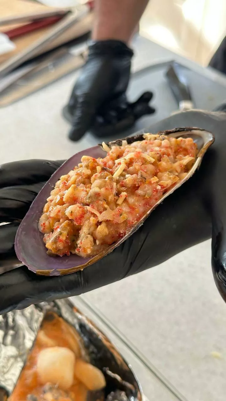 фотография продукта Мидия для запекания по-королевски