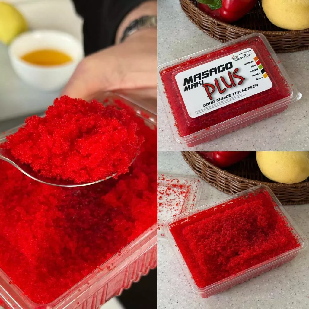 фотография продукта Икра масаго маки плюс (красная)