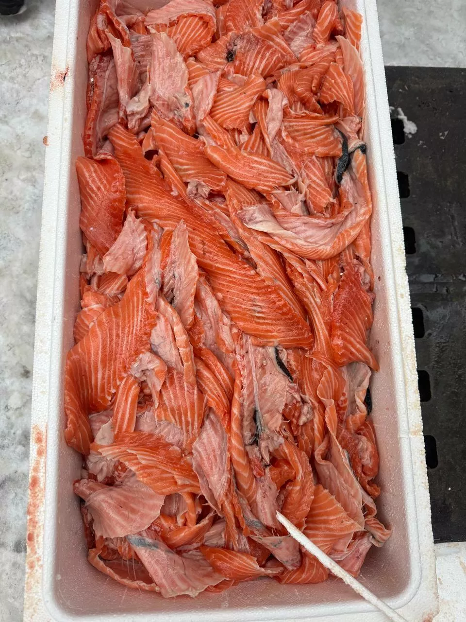 фотография продукта Обрезь семги в термоконтейнере