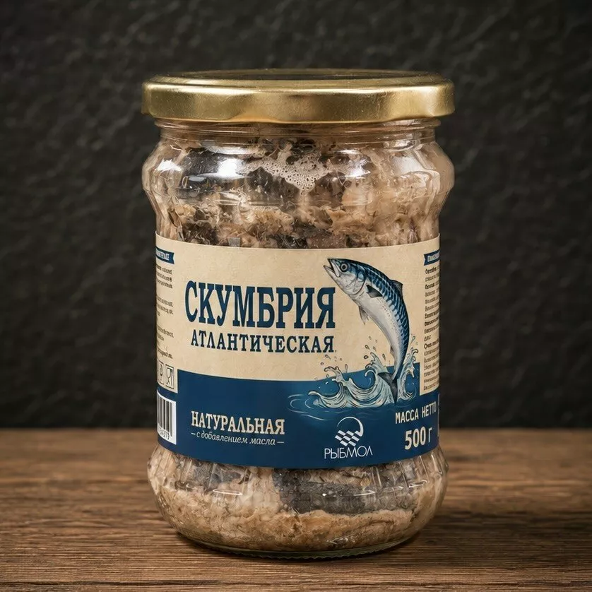 Фотография продукта Скумбрия натуральная с добавлением масла